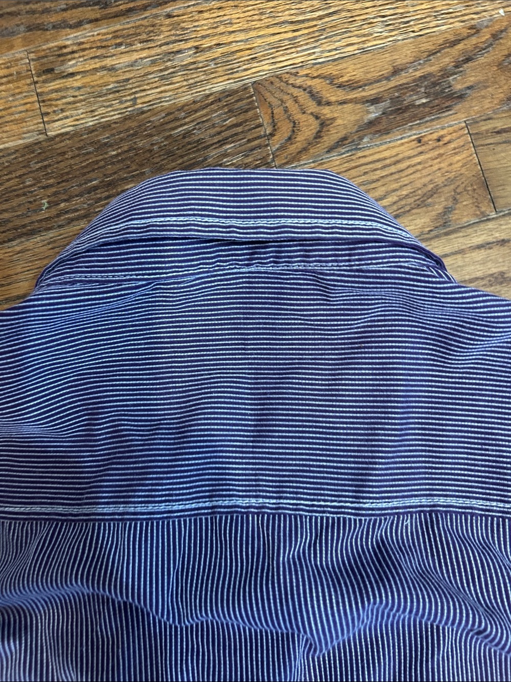 Michael Brandon Purple & White Pinstripe Casual Button-Down Shirt - Picture 11 of 11